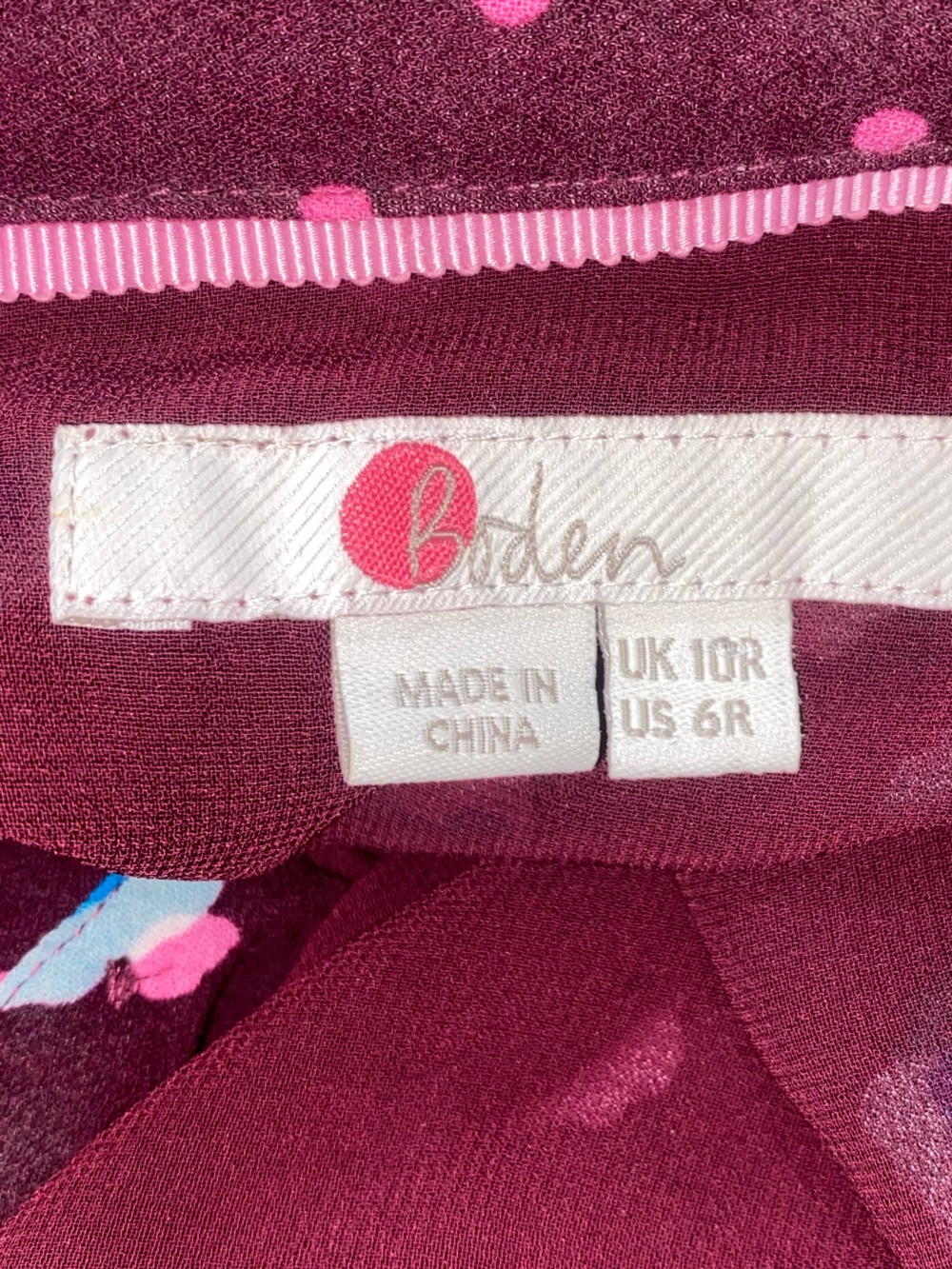 BODEN Christina Dress in Ruby Ring Billowy
Peony - Picture 7 of 7